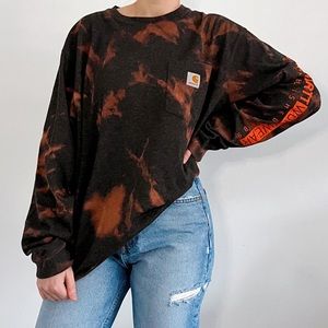 Bleached Carhartt Long Sleeve Shirt
